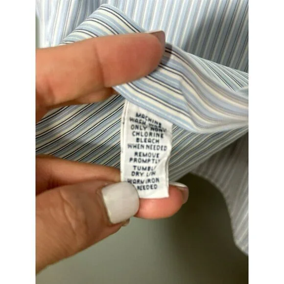 POLO by Ralph Lauren LS Button-Up Shirt Men's Large Striped Classic - Picture 5 of 11